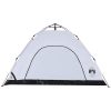 Campingtält 4 personer vit mörkläggningstyg snabbrest vidaXL 4 - Person – miniatyr 7