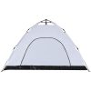 Campingtält 4 personer vit mörkläggningstyg snabbrest vidaXL 4 - Person – miniatyr 9