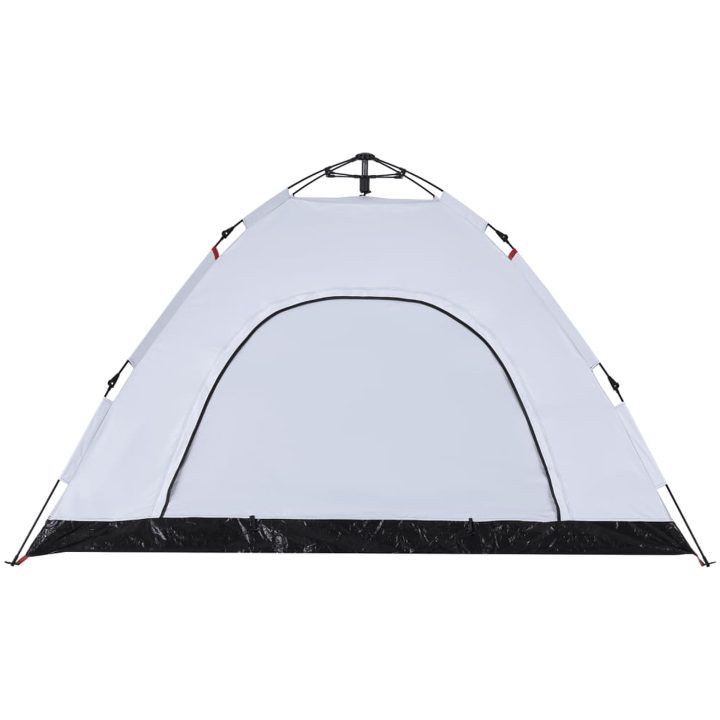 Campingtält 4 personer vit mörkläggningstyg snabbrest vidaXL 4 - Person – bild 9