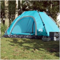 Campingtält 5 personer blå snabbrest vidaXL