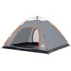 Campingtält 5 personer grå och orange snabbrest vidaXL 5 - Person – miniatyr 5