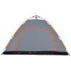 Campingtält 5 personer grå och orange snabbrest vidaXL 5 - Person – miniatyr 9
