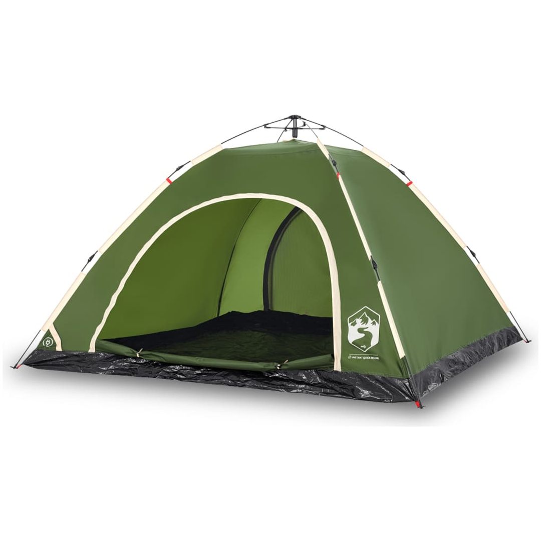 Campingtält 5 personer grön snabbrest vidaXL 5 - Person – bild 2