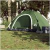 Campingtält 5 personer grön snabbrest vidaXL 5 - Person – miniatyr 3