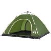 Campingtält 5 personer grön snabbrest vidaXL 5 - Person – miniatyr 4