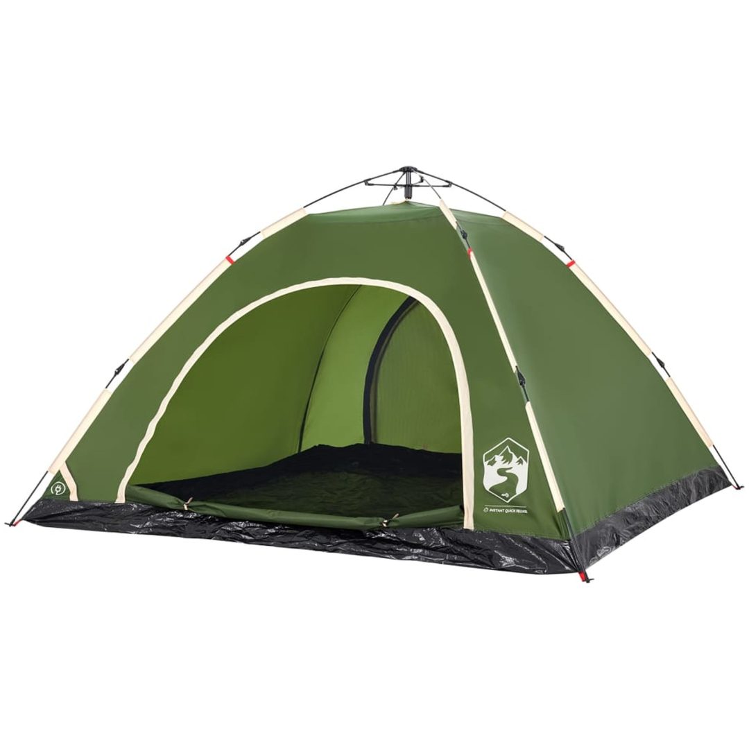 Campingtält 5 personer grön snabbrest vidaXL 5 - Person – bild 4