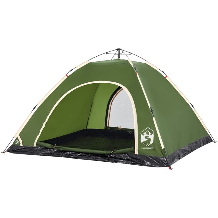 Campingtält 5 personer grön snabbrest vidaXL 5 - Person – bild 5