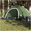 Campingtält 5 personer grön snabbrest vidaXL 5 - Person – miniatyr 1