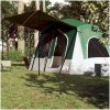 Campingtält 5 personer grön vattentätt vidaXL – miniatyr 3