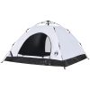 Campingtält 5 personer vit mörkläggningstyg snabbrest vidaXL 5 - Person – miniatyr 5