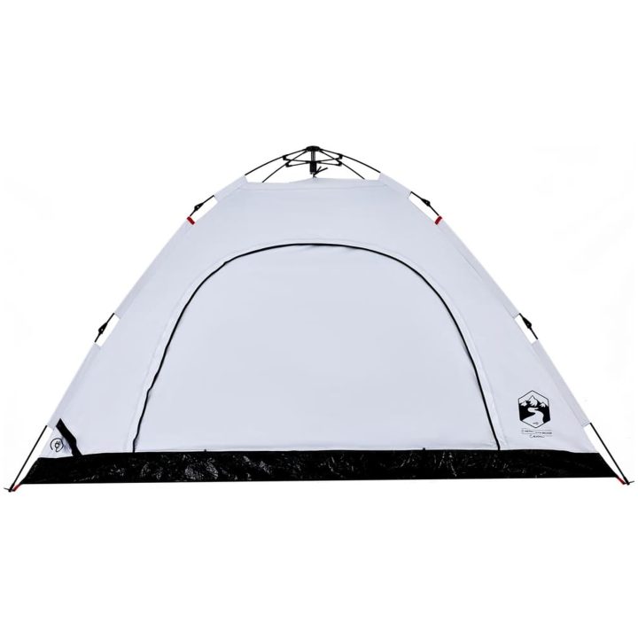 Campingtält 5 personer vit mörkläggningstyg snabbrest vidaXL 5 - Person – bild 6