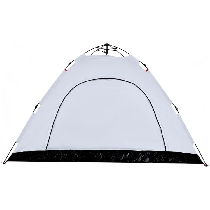 Campingtält 5 personer vit mörkläggningstyg snabbrest vidaXL 5 - Person – bild 9