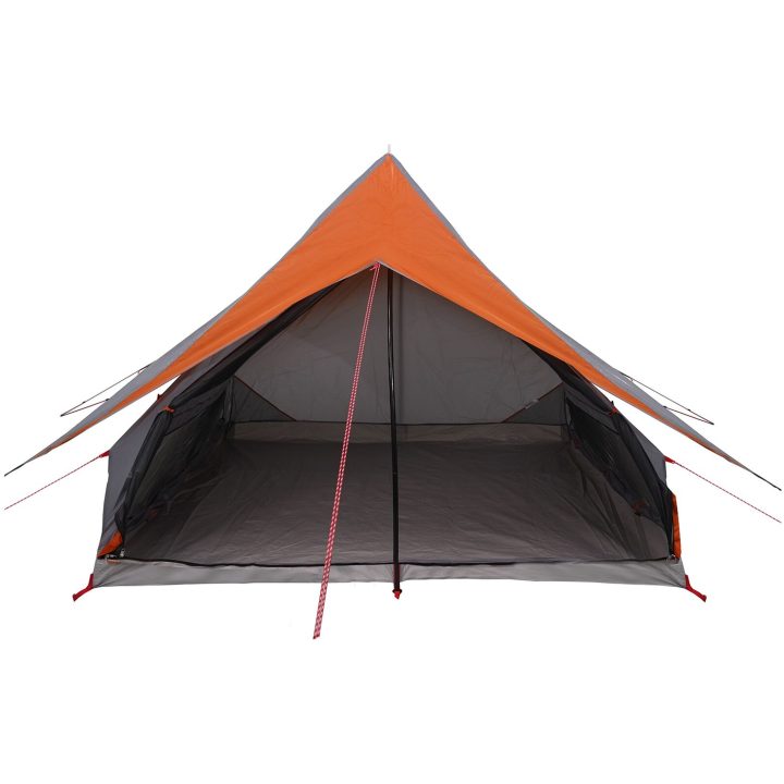 Campingtält A-Frame Grå och Orange Vattentåligt vidaXL 5 - Personers – bild 12