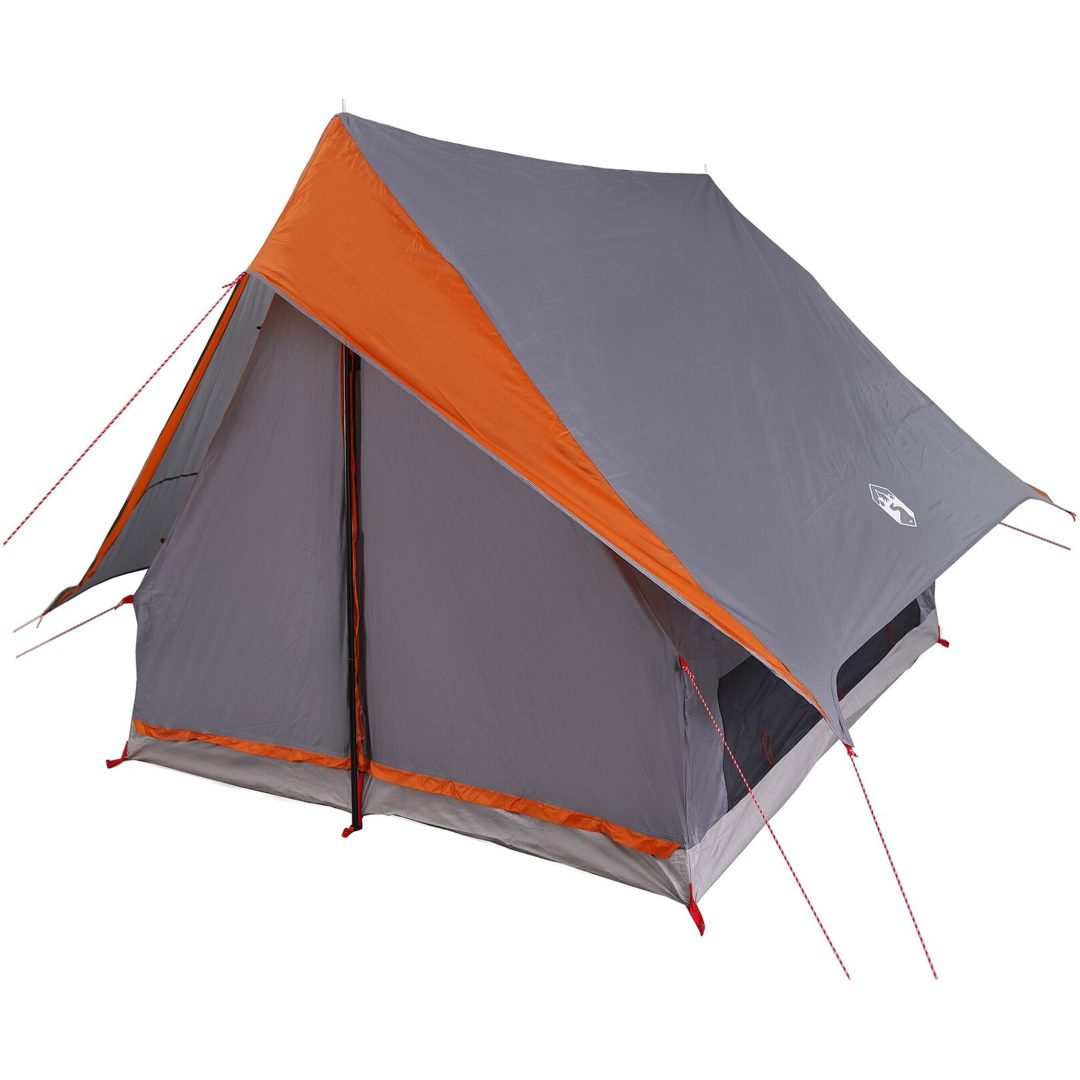 Campingtält A-Frame Grå och Orange Vattentät vidaXL 3 - Person – bild 2