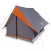 Campingtält A-Frame Grå och Orange Vattentät vidaXL 3 - Person – miniatyr 3