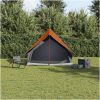 Campingtält A-Frame Grå och Orange Vattentät vidaXL 3 - Person – miniatyr 4