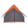 Campingtält A-Frame Grå och Orange Vattentät vidaXL 3 - Person – miniatyr 5