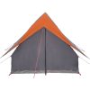 Campingtält A-Frame Grå och Orange Vattentät vidaXL 3 - Person – miniatyr 7