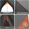 Campingtält A-Frame Grå och Orange Vattentät vidaXL 3 - Person – miniatyr 9