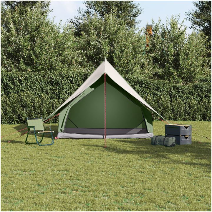 Campingtält A-Frame Grön Vattentät vidaXL 3 - Personers – bild 4