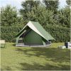 Campingtält A-Frame Grön Vattentät vidaXL 3 - Personers – miniatyr 1