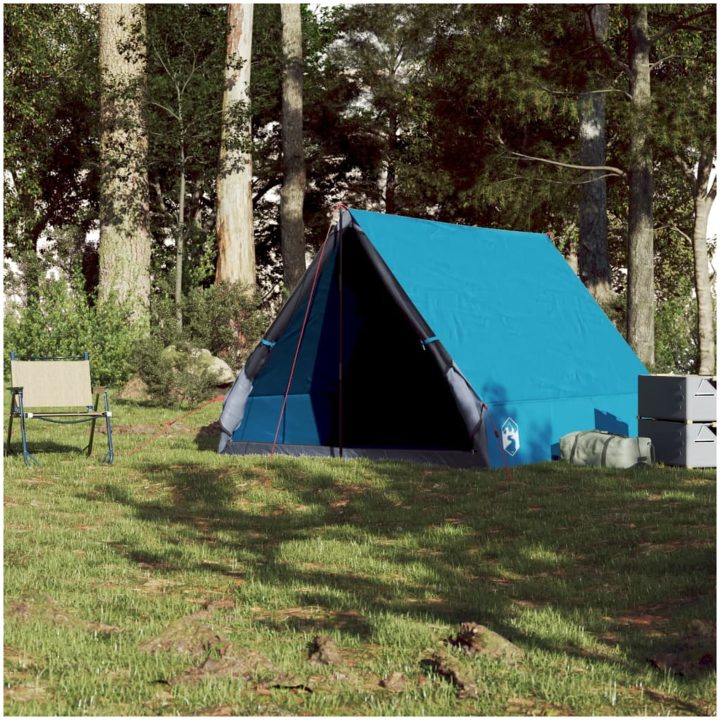 Campingtält A-ram 2 personer blå vattentätt vidaXL – bild 3