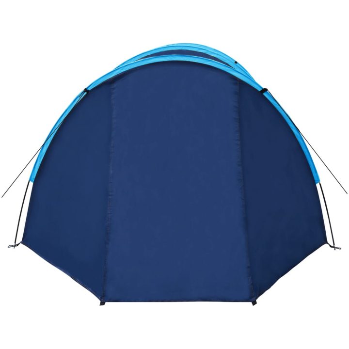 Campingtält för 4 personer marinblå/ljusblå vidaXL – bild 4