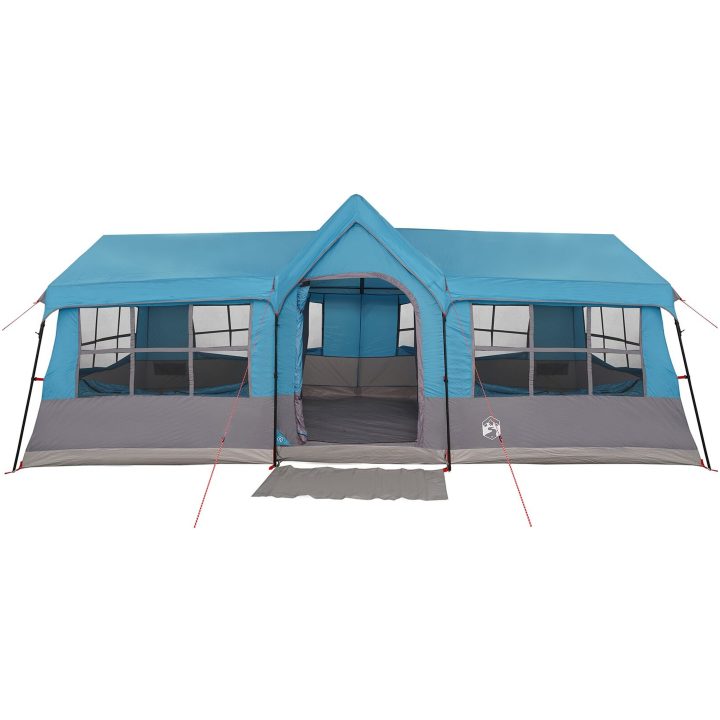 Campingtält med fönster Blå 12-personers vattentålig vidaXL 622 x 295 x 238 cm – bild 11