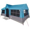 Campingtält med fönster Blå 12-personers vattentålig vidaXL 622 x 295 x 238 cm – miniatyr 12