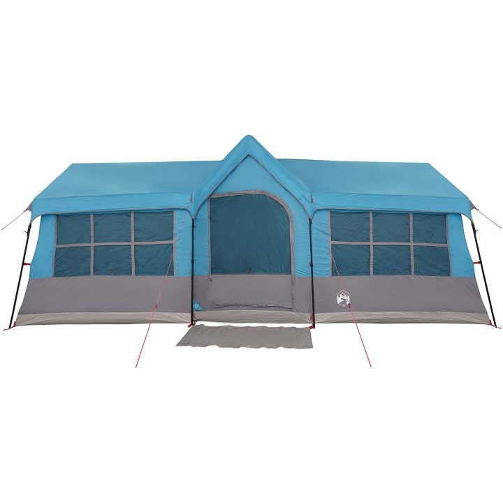 Campingtält med fönster Blå 12-personers vattentålig vidaXL 622 x 295 x 238 cm – bild 5