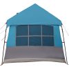 Campingtält med fönster Blå 12-personers vattentålig vidaXL 622 x 295 x 238 cm – miniatyr 6