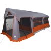 Campingtält med Fönster Grå och Orange 10-Person Waterproof vidaXL 10 personer – miniatyr 2