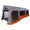 Campingtält med Fönster Grå och Orange 10-Person Waterproof vidaXL 10 personer – miniatyr 12