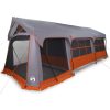 Campingtält med Fönster Grå och Orange 10-Person Waterproof vidaXL 10 personer – miniatyr 3