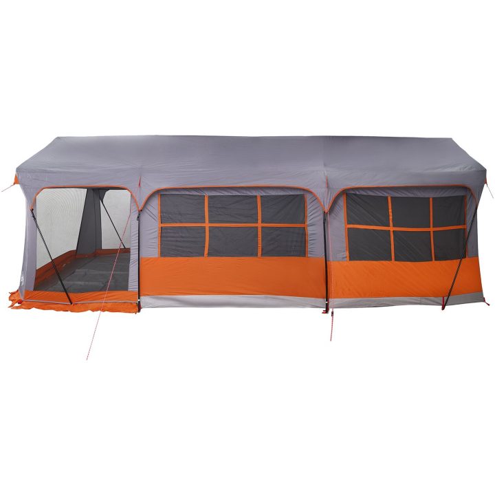 Campingtält med Fönster Grå och Orange 10-Person Waterproof vidaXL 10 personer – bild 6