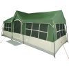 Campingtält med fönster Grönt 12-Personer Vattentåligt vidaXL 622 x 295 x 238 cm – miniatyr 2