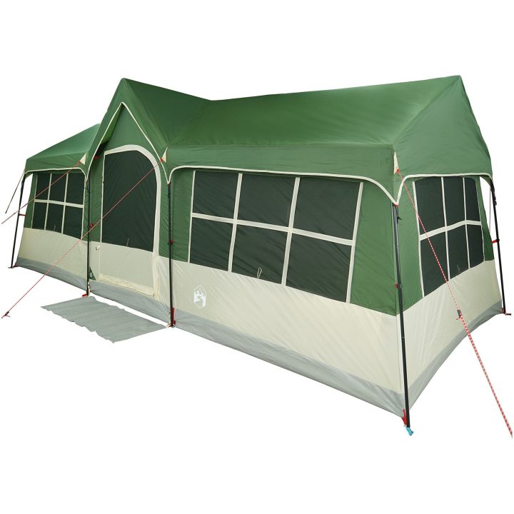 Campingtält med fönster Grönt 12-Personer Vattentåligt vidaXL 622 x 295 x 238 cm – bild 2