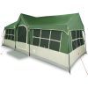 Campingtält med fönster Grönt 12-Personer Vattentåligt vidaXL 622 x 295 x 238 cm – miniatyr 3