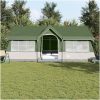 Campingtält med fönster Grönt 12-Personer Vattentåligt vidaXL 622 x 295 x 238 cm – miniatyr 4