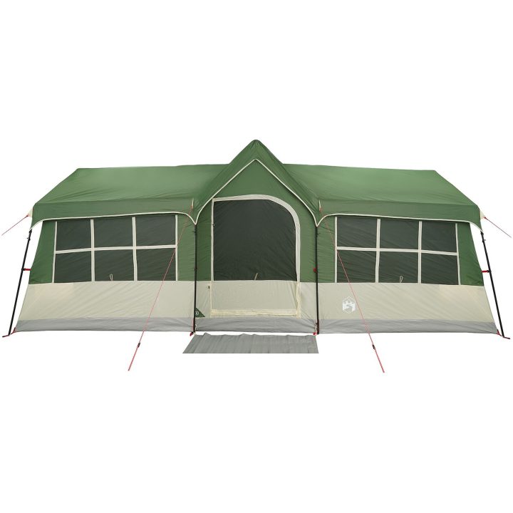 Campingtält med fönster Grönt 12-Personer Vattentåligt vidaXL 622 x 295 x 238 cm – bild 5