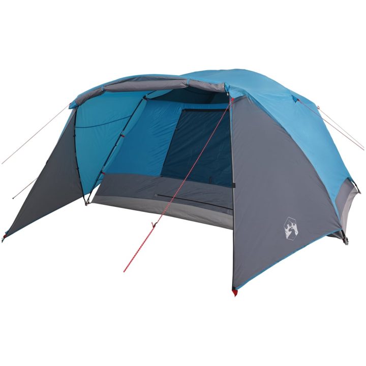 Campingtält med veranda 4 personer blå vattentätt vidaXL 4 - Person – bild 4