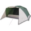 Campingtält med veranda 4 personer grön vattentätt vidaXL 4 - Person – miniatyr 2