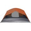 Campingtält med veranda 4 personer orange vattentätt vidaXL 4 - Person – miniatyr 11
