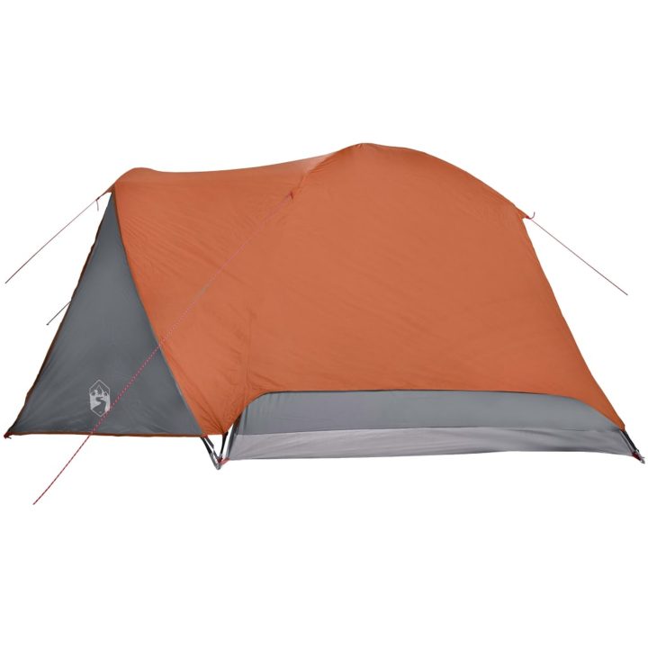 Campingtält med veranda 4 personer orange vattentätt vidaXL 4 - Person – bild 9