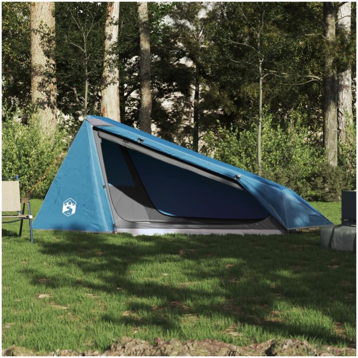Campingtält tunnel 1 person blå vattentätt vidaXL 1 - Person – bild 3