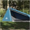 Campingtält tunnel 1 person blå vattentätt vidaXL 1 - Person – miniatyr 1