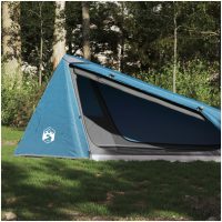 Campingtält tunnel 1 person blå vattentätt vidaXL