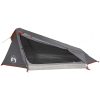 Campingtält tunnel 1 person grå och orange vattentätt vidaXL 1 - Person – miniatyr 2
