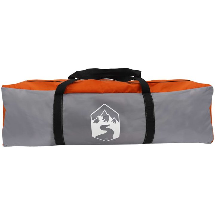 Campingtält tunnel 1 person grå och orange vattentätt vidaXL 1 - Person – bild 12