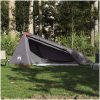 Campingtält tunnel 1 person grå och orange vattentätt vidaXL 1 - Person – miniatyr 3